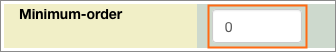 The Minimum-order variable field.