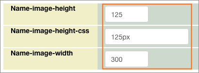 The Name-image-height, Name-image-height-css, and Name-image-width variables