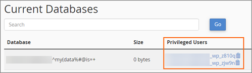 Current Databases.