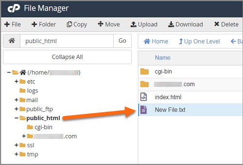 File Manager Select Folder and File