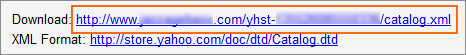 Download your catalog.xml file.