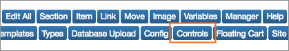 The Controls button in the Advanced Editor toolbar.