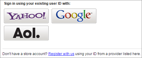 Sign in to test the Google registration.