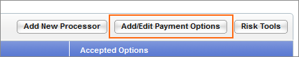 The Add/Edit Payment Options button.