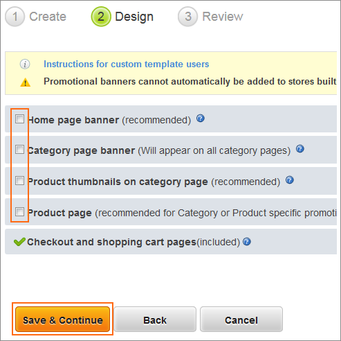 Picture of Promo Manager Select Banner Pages dialog