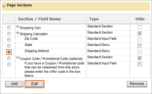 Picture of Checkout & Registration Manager Edit Field dialog