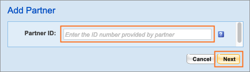 The Partner ID field.