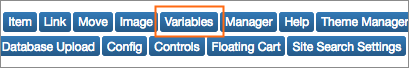 The Variables button.