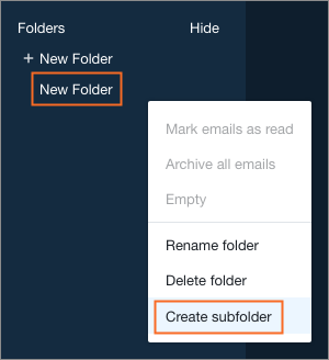 Create a subfolder.