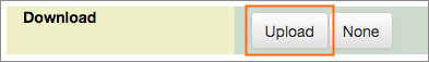 The Upload button appears next to Download.