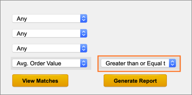 The Greater than or equal to option.