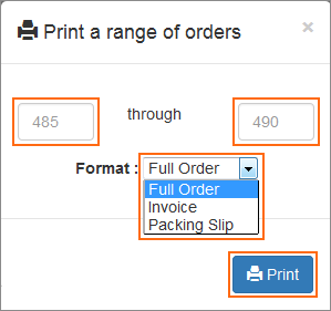 The Print Order feature in Order Manager.