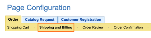 The Shipping and Billing link.