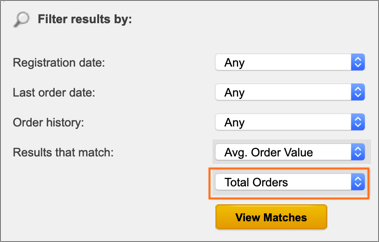 The Total Orders option.