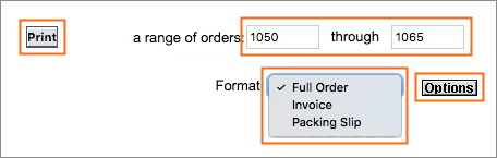 The Print Order feature in Order Manager.