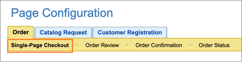 The Single-Page Checkout link.