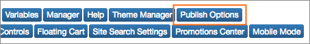 The Publish Options button.