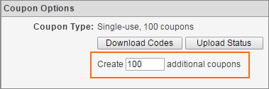 Enter the number of additional coupon instances.