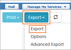 The Export button