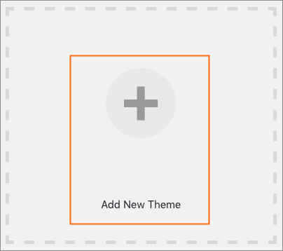 The Add new Themes module.