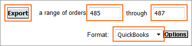 Export a range of orders in classic Order Manager