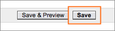The Save and Save & Preview buttons.