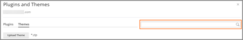 Search for themes in cPanel.