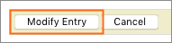 The Modify Entry button.