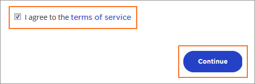 Don't forget to click the checkbox stating that you've read and agree to our terms of service.