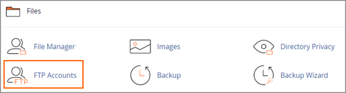 FTP Accounts Link