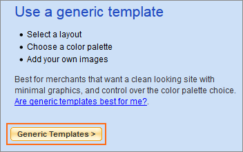 Select Generic Templates