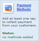 Open for Business - Payment Methods button