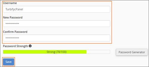 Directory Privacy Username and Password.