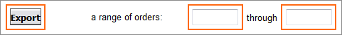 Picture of Order Manager Export Orders dialog
