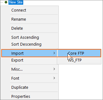 Import Configuration File