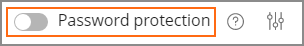 Enable Password Protection.