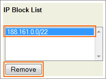 Picture of Risk Tools Block IP dialog