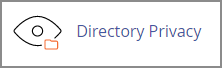 The Directory Privacy link under the Files Module.