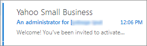 Business email invitation in your inbox.