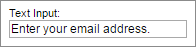 Text input field type.
