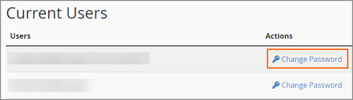 MySQL Current Users Password Change.