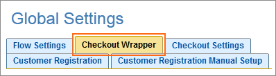 Picture of Checkout & Registration Manager Checkout Wrapper tab