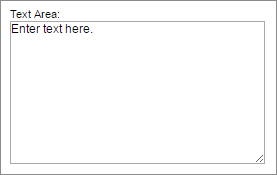 Text area field type.