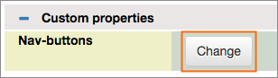 The Custom Nav-buttons variable Change button.