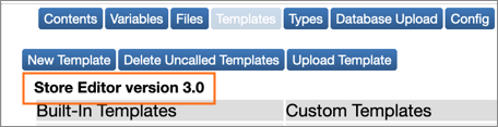 Store Editor version 3.0