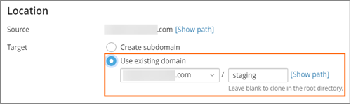 WordPress Toolkit Clone Location