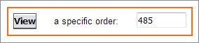 In this example, we're viewing order 485.