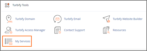 Turbify Tools My Services Link