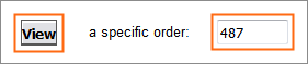The View field in classic Order Manager.