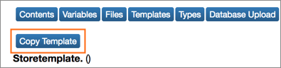 The Copy Template button.